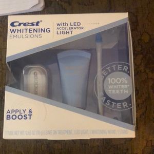 New Crest Whitening kit with led light
